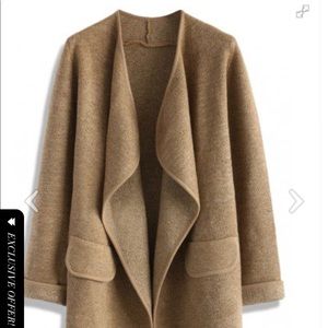 Chic Wish Camel Knit Cardigan
